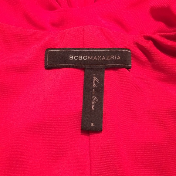 BCBG Red Stretch Gown Formal Dress - Picture 5 of 7